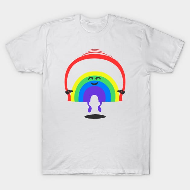 Rainbow Jump Rope T-Shirt by boostr29